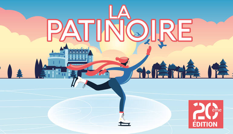 Patinoire éphémère d'Amboise, février et mars 2024